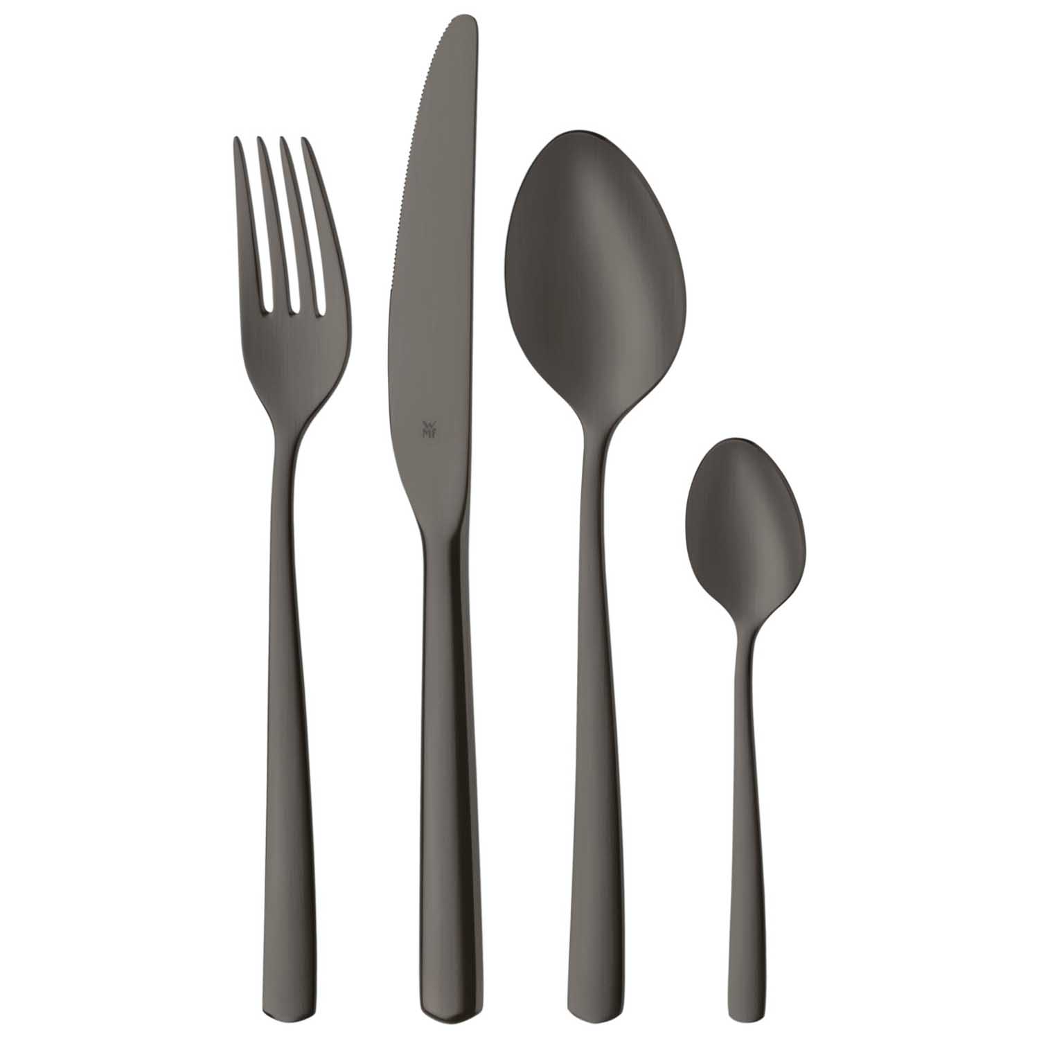WMF Boston Gunmetal Grey 24 Piece Cutlery Set